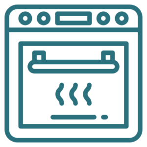 Png icono horno en color azul