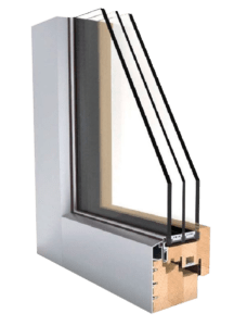png fragmento de los materiales de una ventana mixta por dentro